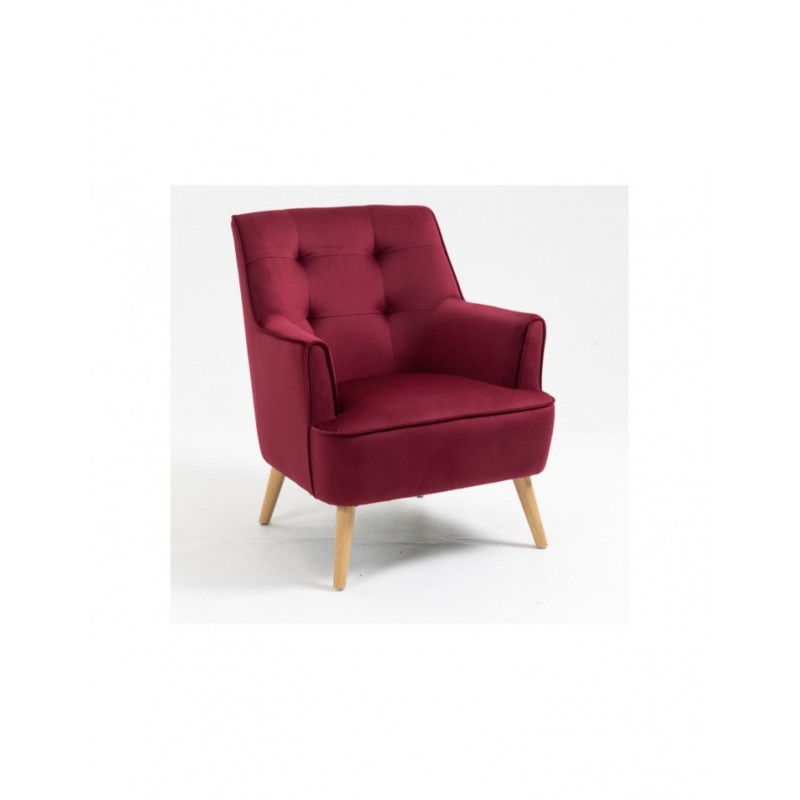 AM Tara Accent Chair Dark Crimson